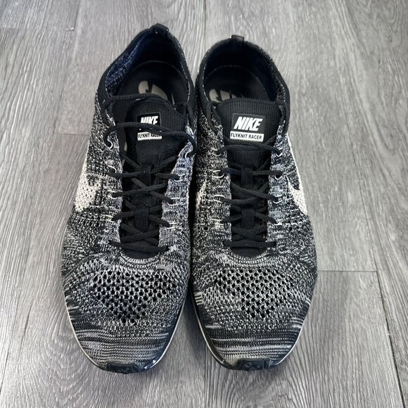 Nike Mens Flyknit Racer 526628-012 Gray Running Shoes Sneakers Size 10.5 Oreo main image 7